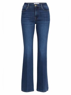 FRAME Le Pixie High Waist Flare Jeans Petite Size 26 Stretch Denim